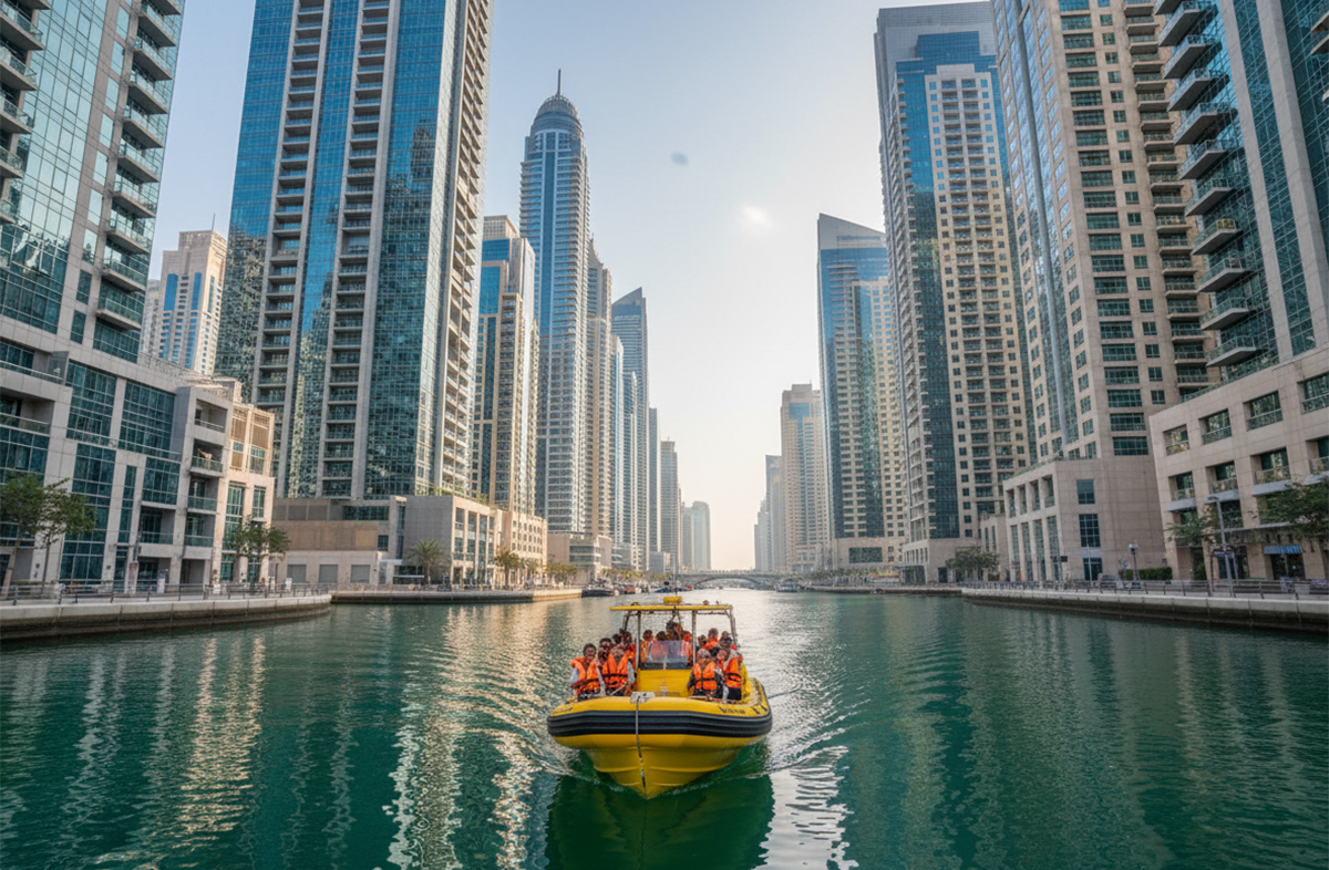 Dubai Marina skyline view during speedboat tour.jpg