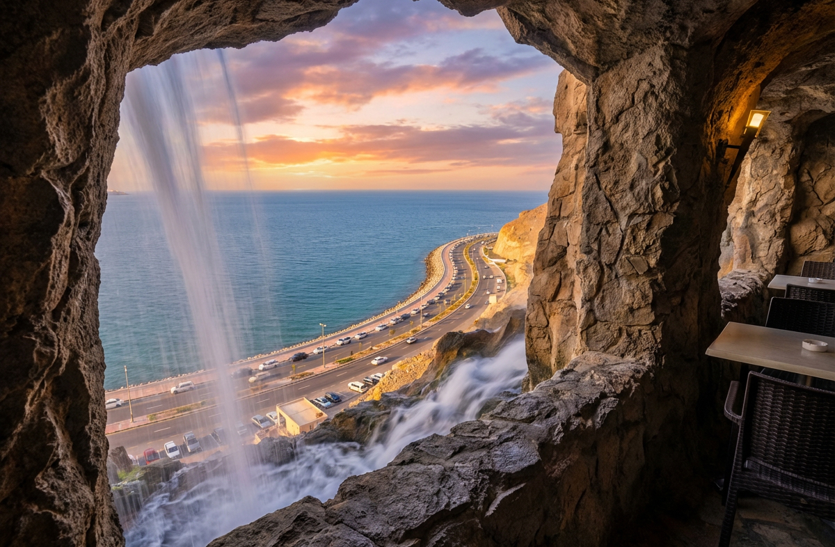 Khorfakkan Waterfall Sunset View.jpg