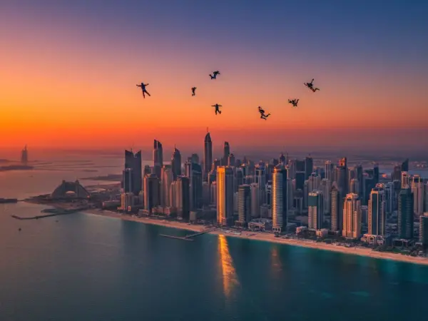 Skydiving Over Palm Jumeirah