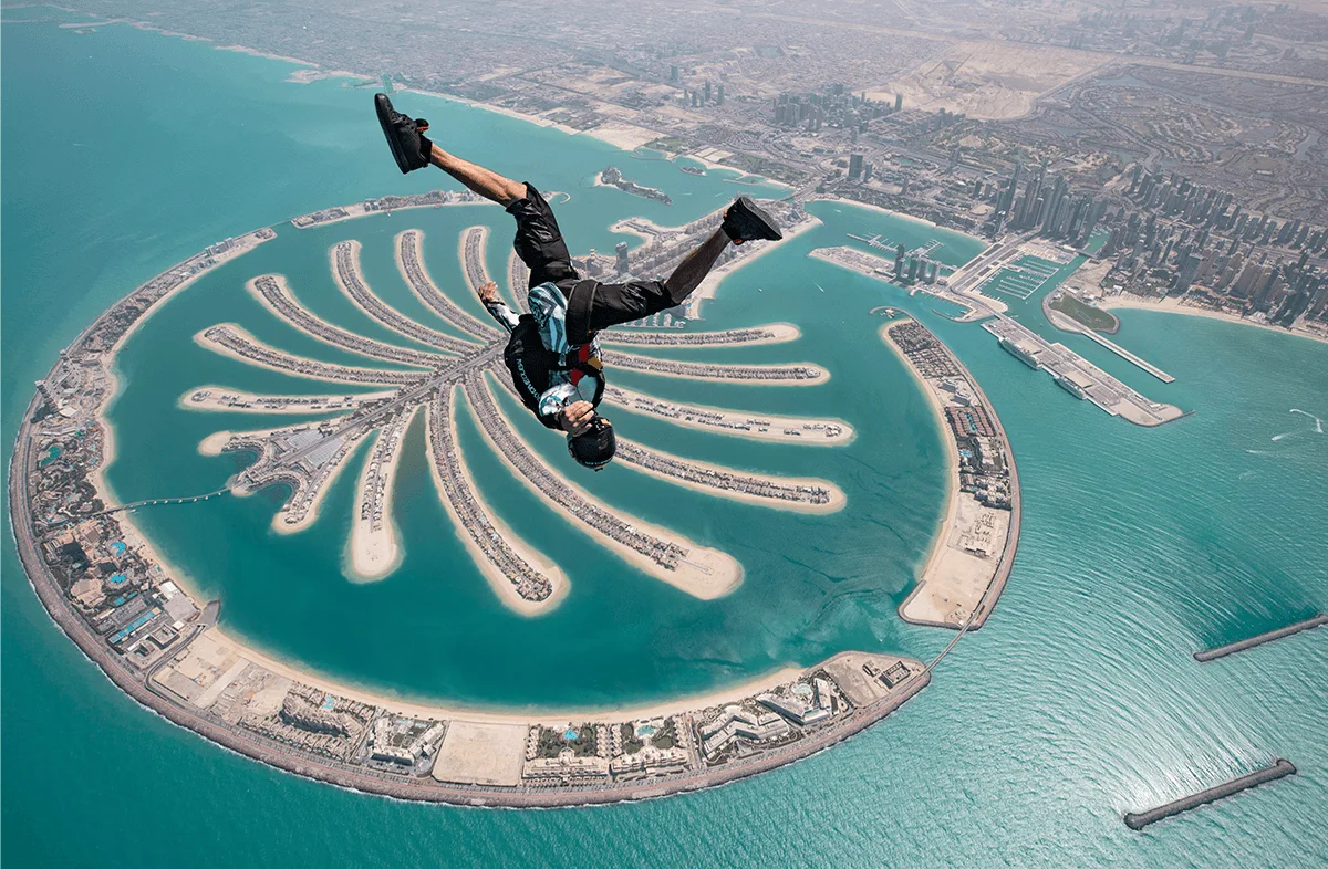 Skydiving Over Palm Jumeirah
