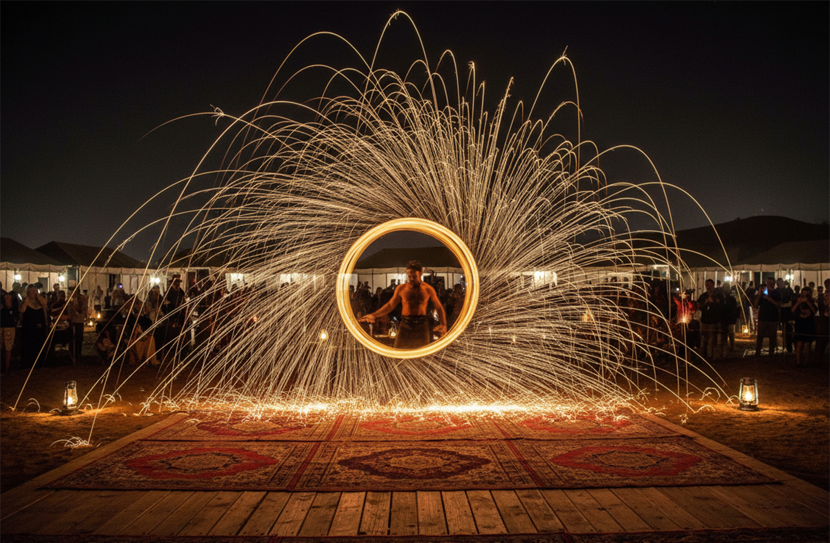 Fire Show Live Performance