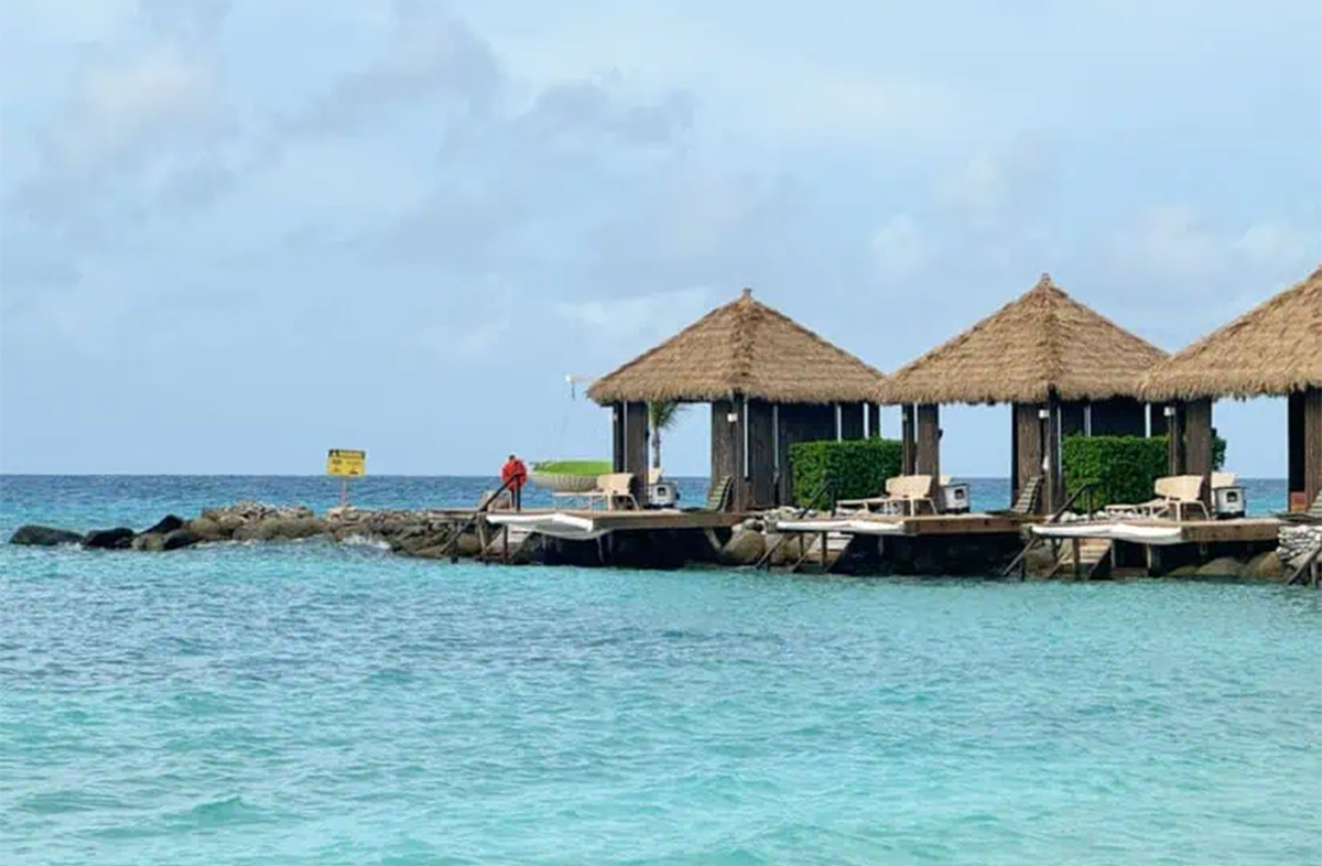 Flamingo Beach Blue Water