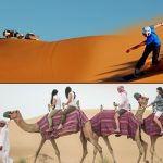 Morning/Evening Red Dunes Desert Safari with Camel Ride & Sand Boarding