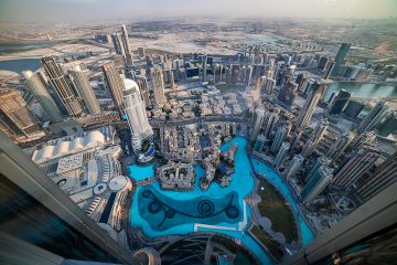 Bird Eye View of Dubai City From Burj Khalifa