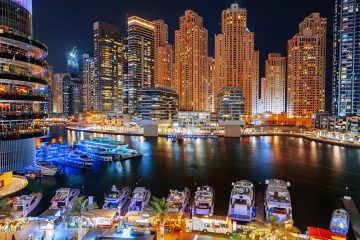 Dubai Marina Tour In Evening