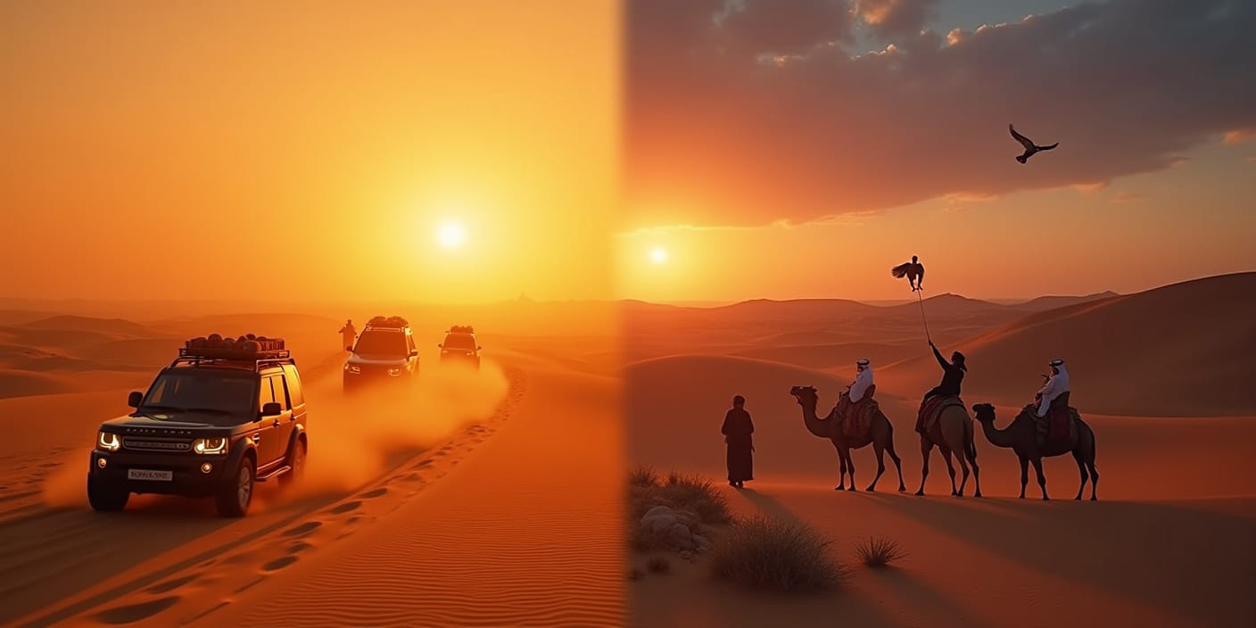 Dubai VS Abu Dhabi Desert Safari