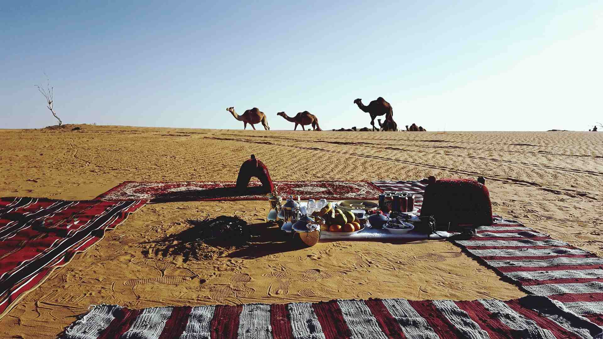Savor Arabic Coffee And Fresh Dates In Bedouin Style