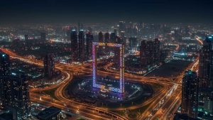 Dubai Frame Night View
