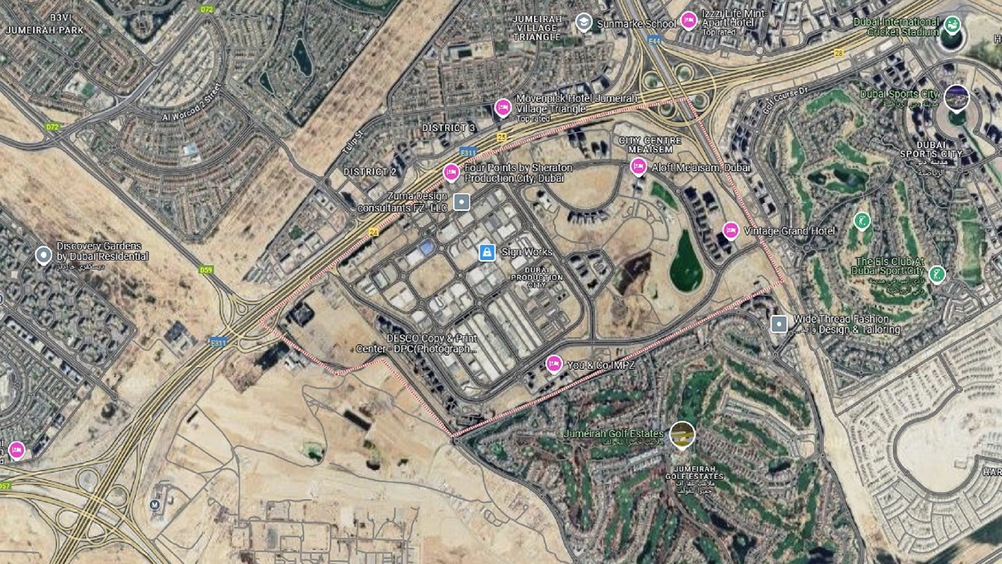 Where Is Dubai Production City